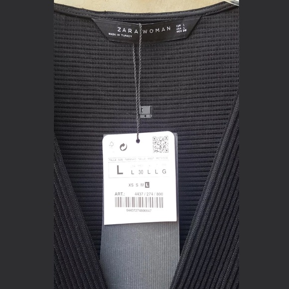 ZARA| Front Knot Ribbed Top - Picture 3 of 3